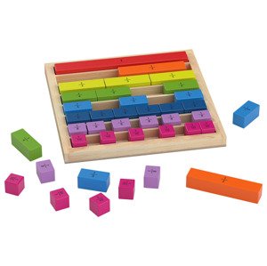 Playtive Dřevěná hra na počítání (učení zlomků)