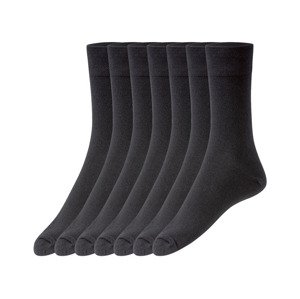 LIVERGY Pánské ponožky BIO, 7 párů (43/46, černá)