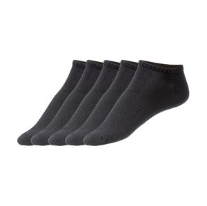 LIVERGY Pánské nízké ponožky BIO (39/42, černá)