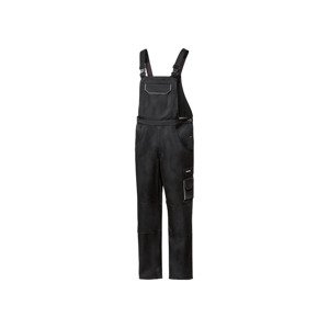 PARKSIDE Pánské pracovní kalhoty s laclem (48, černá/šedá)