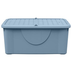 LIVARNO home Box s výklopným víkem, 40 l (tyrkysová)