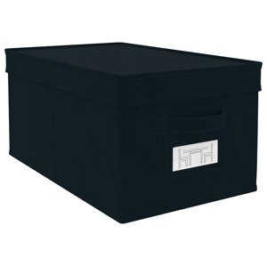 LIVARNO home Úložný box (úložný box, 2dílná sada, černá)