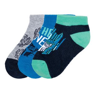 Chlapecké ponožky, 3 páry (child 2 years onwards#male, 23/26, Transformers)