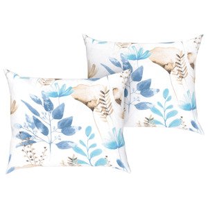 LIVARNO home Potah na polštář z jemného flanelu, 50 x (květinový vzor)