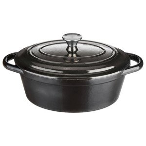 Ernesto® Litinový hrnec, Ø 29 cm (černá)