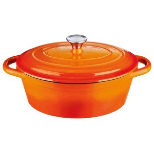 Ernesto® Litinový hrnec, Ø 29 cm (oranžová)