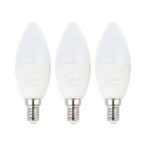LIVARNO home LED žárovka, 2/3 kusy (6 W / E14 / svíčka, 3 kusy)
