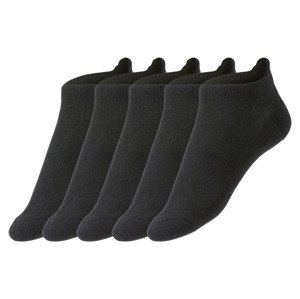 crivit Dámské nízké ponožky s BIO bavlnou, 5 pá (37/38, černá)