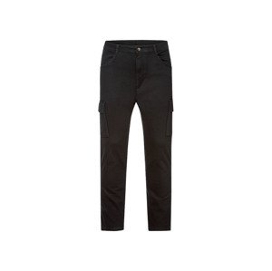 LIVERGY® Pánské cargo kalhoty (adult#male#ne, 46, černá)