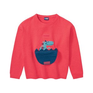 lupilu® Chlapecký pletený svetr s BIO bavlnou (child#male, 98/104, červená)