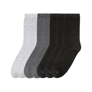 pepperts Chlapecké ponožky s BIO bavlnou, 7 párů (35/38, světle šedá / tmavě šedá / černá)