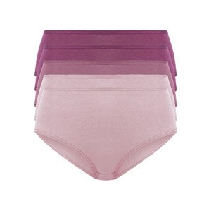 esmara® Dámské kalhotky s vysokým pasem, 5 kusů  (adult#female#ne#briefs, S (36/38), světle růžová)