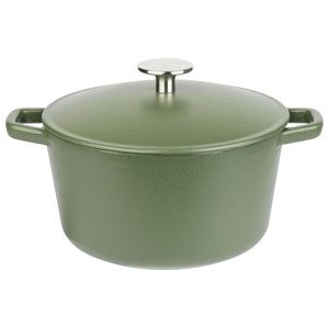 GSW Litinový hrnec matný, Ø 21 cm, 3,8l (zelená)