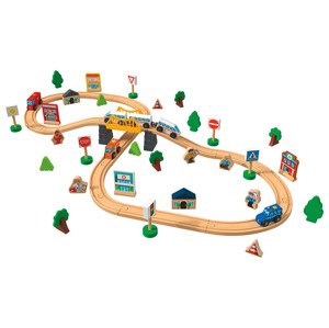 Playtive Dřevěná železnice Město / Statek (město)
