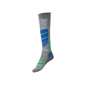 crivit Chlapecké zimní funkční ponožky (35/36, světle šedá / modrá / zelená)