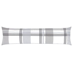 LIVARNO home Potah na polštář z jemného flanelu, 40 x (káro/šedá)