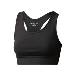 Crivit Dámská sportovní podprsenka, Medium Level (M (40/42), černá)