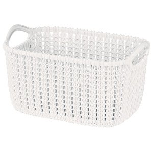 Curver Košík KNIT, 3 l (Brilliant White, obdélník)