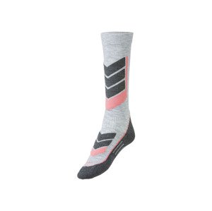 CRIVIT Dámské sportovní termo podkolenky (adult#female, 35/36, šedá/růžová)