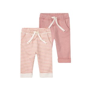 lupilu® Dívčí kalhoty „Jogger" BIO (62-68, světle růžová)