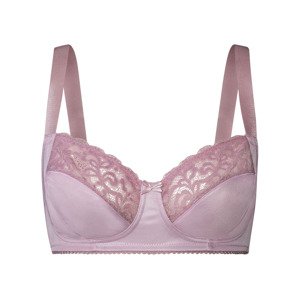 esmara® Dámská krajková podprsenka (ne#bustier, 85D, starorůžová)