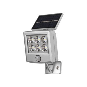 LIVARNO home Solární LED reflektor s pohybovým senzorem (integrovaný solární  panel)